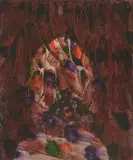King David by Sidney Nolan, 1968, mixed media on paper, sold Aug 2023