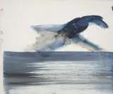 Bird by Sidney Nolan, mixed media on paper, sold Aug 2023