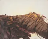Gallipoli Landscape by Sidney Nolan, 1958, mixed media on paper, sold Aug 2023
