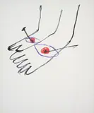 Feet by Sidney Nolan, mixed media on paper, sold Aug 2023