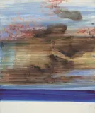 Coastline by Sidney Nolan, c.1958, mixed media on paper, sold Aug 2023