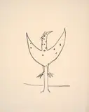 Phoenix, the Tempest by Sidney Nolan, 1963, crayon on paper, sold Aug 2023