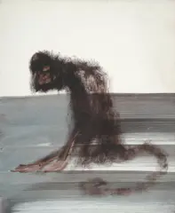 Seated Monkey by Sidney Nolan, c.1963, mixed media on paper, sold Aug 2023
