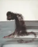 Seated Monkey by Sidney Nolan, c.1963, mixed media on paper, sold Aug 2023