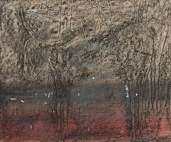 Ram by Sidney Nolan, c.1958, crayon rubbing and mixed media on paper, sold Aug 2023