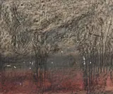Ram by Sidney Nolan, c.1958, crayon rubbing and mixed media on paper, sold Aug 2023