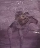Explorers and Camel by Sidney Nolan, 1965, mixed media on paper, sold Aug 2023