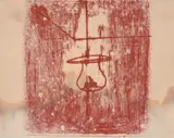 Lamp, Kelly Series by Sidney Nolan, c.1947, transfer drawing on paper, sold Aug 2023