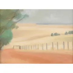 Clarice Beckett, The Red Drive (Naringal), 1926, oil on board