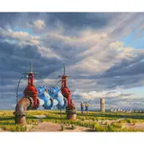 Peter Smets, Water Main, oil on canvas