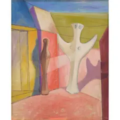 Roy De Maistre, The Annunciation, c.1934, oil on board