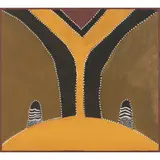 Hector Jandany, (Language group: Gija), natural earth pigments and synthetic polymer paint on linen