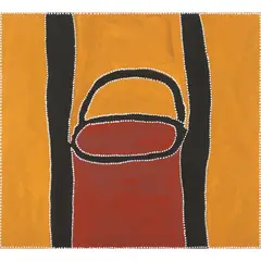 Goody Barrett, (Language group: Gija), natural earth pigments and synthetic polymer paint on linen