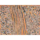 Tjunkiya Napaltjarri, (Language group: Pintupi), synthetic polymer paint on linen
