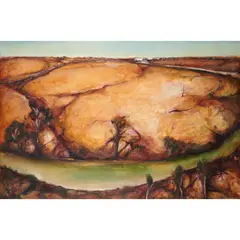 Garry Shead, Landscape, 1988, oil on canvas