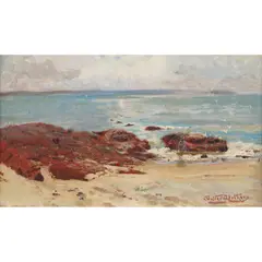 Walter Withers, Black Rock, oil on board