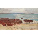Walter Withers, Black Rock, oil on board