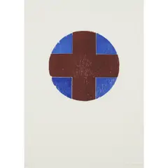 Untitled by John Nixon, 1990, woodcut, ed. P/P, sold Nov 2023