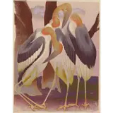 Murray Griffin, The Three Graces, c.1960, linocut, ed. 10/29