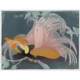 Murray Griffin, Bird of Paradise, c.1970, linocut, ed. 13/30