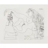 Pablo Picasso, Egyptien et femmes IV, 1968, etching, ed. 40/50
