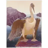 Murray Griffin, Australian Darter, c.1974, linocut, ed. 10/27