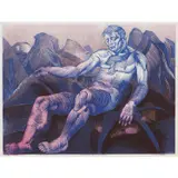 Murray Griffin, The Journey No. 9 (Sleeping Man), 1969, linocut, ed. 10/27