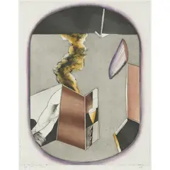 George Baldessin, Emblem I, 1976, etching and aquatint, ed. A/P
