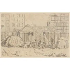 Jessie Traill, Les Chiffonniers Paris (The Rag-Pickers), 1951, etching with pencil additions, edition unknown