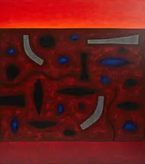 John Coburn, The Burning Land, 1995, oil on canvas