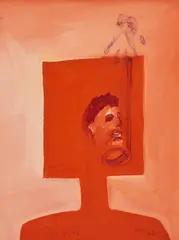 Sidney Nolan, Mask, 1980, oil on canvas