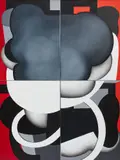 Marie Hagerty, Legerdemain, 2007, quadriptych, oil on canvas