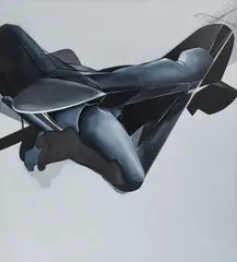 Marie Hagerty, Plane Girl (Popova), 2013-2014, oil on canvas