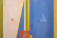 Blue Window (Out of the Shadow) by Robert Jacks, 1987, oil on canvas, sold Oct 2023