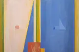 Robert Jacks, Blue Window (Out of the Shadow), 1987, oil on canvas