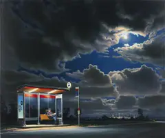 Pickup Point by Peter Smets, oil on canvas, sold Oct 2023