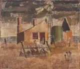 Jeffrey Smart, Derelict Farmhouse