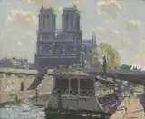 Will Ashton, Notre Dame, Paris, oil on canvasboard