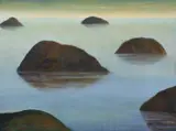 David Keeling, Archipelago, 1992, oil on wood