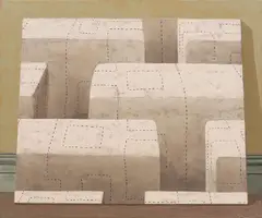 John Kelly, Sunday Painting (Labyrinth), 1999, oil on canvas
