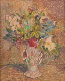 Sybil Craig, Floral Still Life, oil on paper