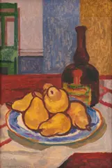Sybil Craig, Still Life of Pears, oil on paper