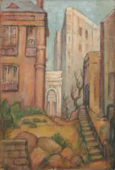Dorothea Francis, Sydney, Old + New, 1963-66, oil on canvas laid on board