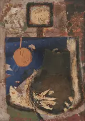 Barbara Brash, Collage, c.1957, mixed media on board