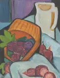 Dorothea Francis, Still Life, oil and gouache on paper laid on board