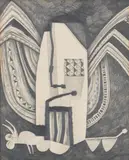 Erica McGilchrist, Every Snail's House is His Castle, 1968, pencil on card