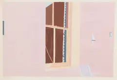 Denise Green, Soho, 1972, gouache on paper