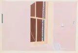 Denise Green, Soho, 1972, gouache on paper