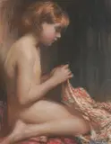 Janet Agnes Cumbrae Stewart, (Her First Dress)