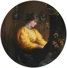 Millicent Hambidge, Memories, oil on card